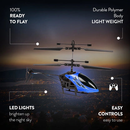 Durable Polymer Body 2 Channel Mini IR RTF RC Helicopter with USB Charger