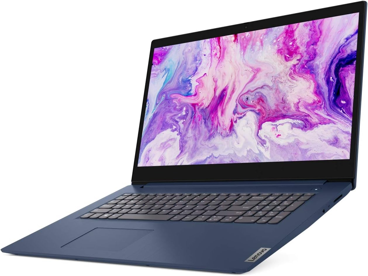 Ideapad 3 Laptop, 17.3" HD+, Intel Core I5-1035G1 Processor, HDMI, Bluetooth, Wi-Fi, Webcam, Online Class, Zoom, Windows 10, Abyss Blue, KKE Bundle (20GB RAM | 1TB SSD)